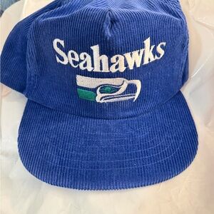 Seahawks Blue Corduroy Hat